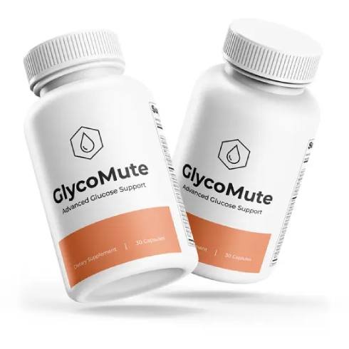 GlycoMute supplement showing natural formula supporting healthy blood sugar and metabolism
